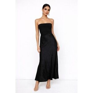 Montgomery Post Black Viscose‎ Maxi Skirt Size M NWT